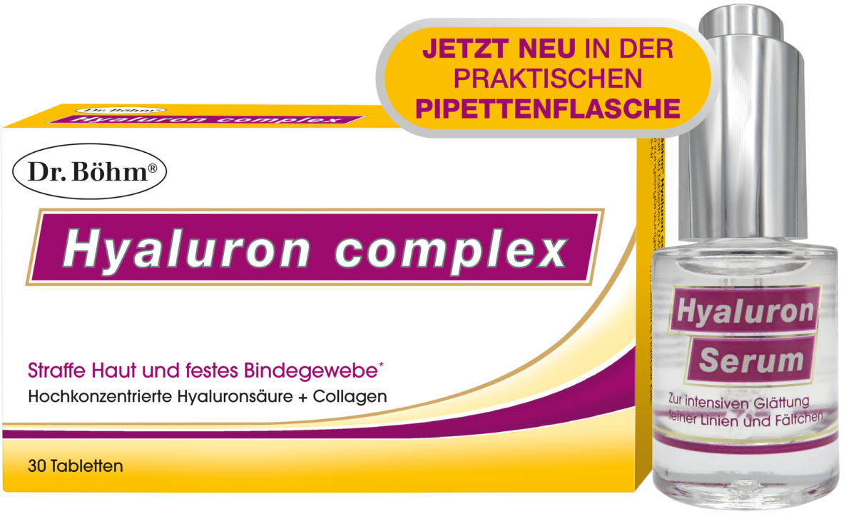 Dr. Böhm® Hyaluron complex Tabletten + Hyaluron Serum ...