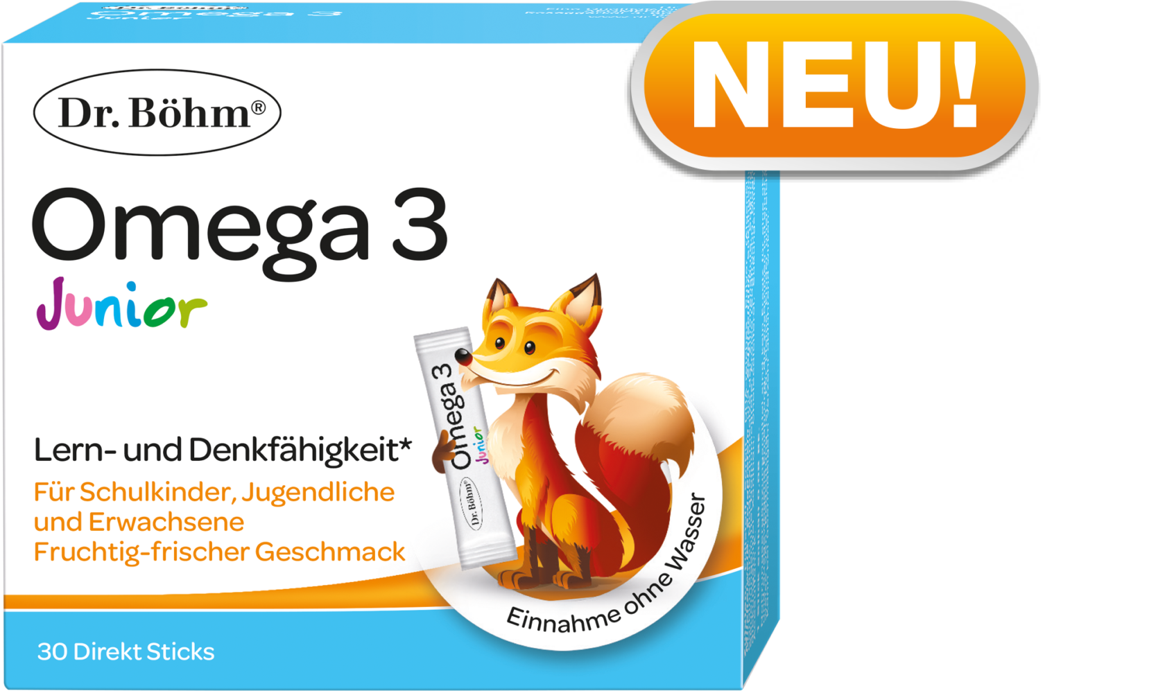 Dr. Böhm® Omega 3 Junior - der Turbo für die Gehirnzellen