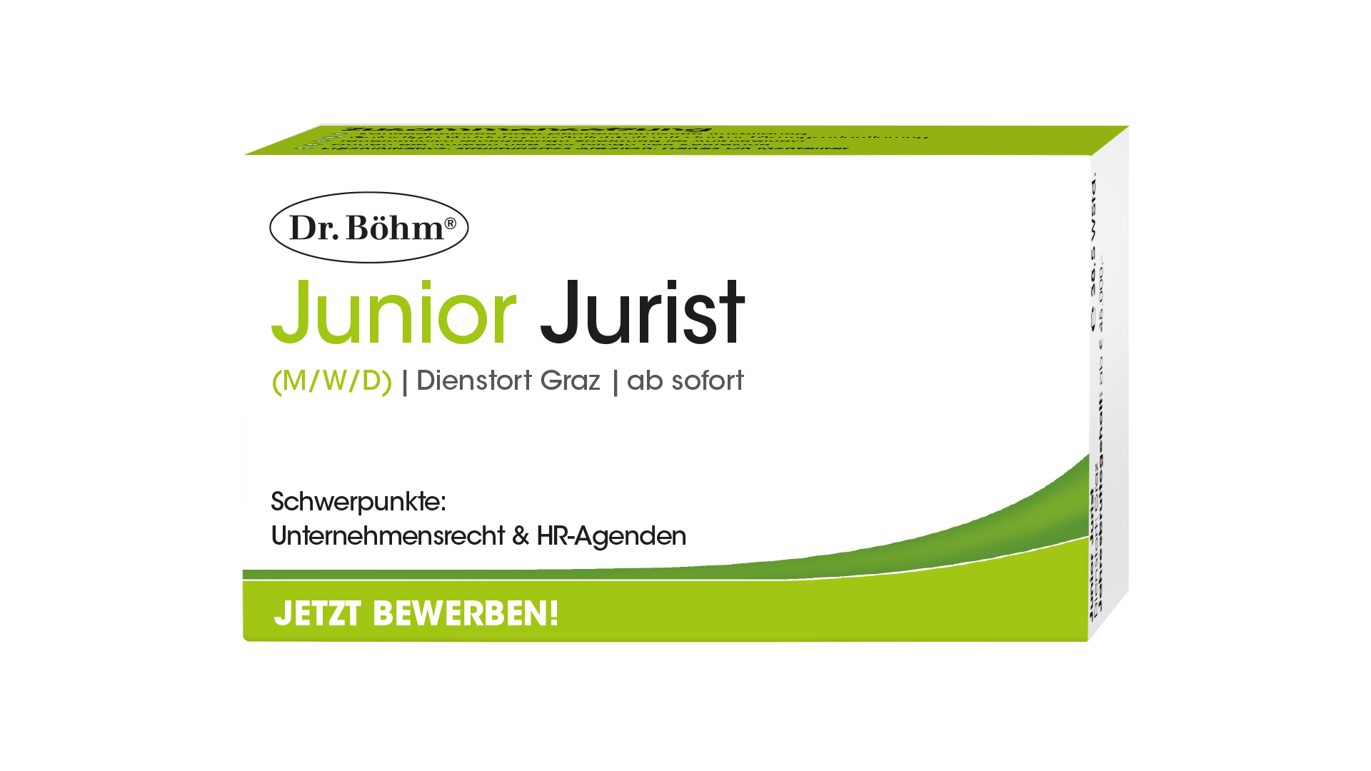 Stellenausschreibung Junior Jurist (M/W/D)