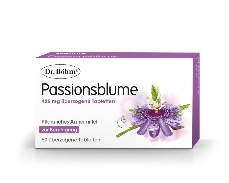 Dr. Böhm® Passionsblume 425 mg überzogene Tabletten - Pflanzliches Arzneimittel zur Beruhigung