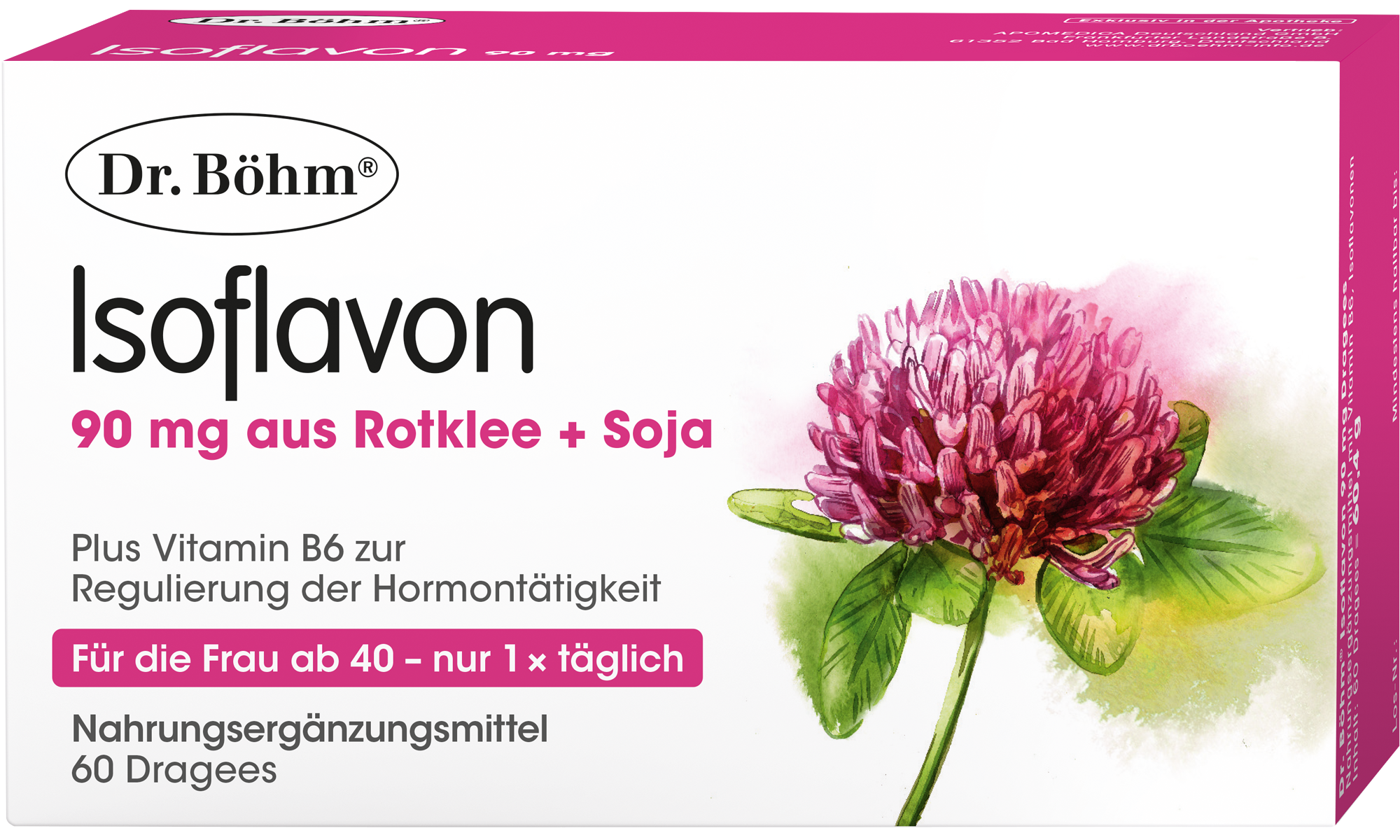 Dr. Böhm® Isoflavon mit 90 mg Isoflavon aus Rotklee und Soja